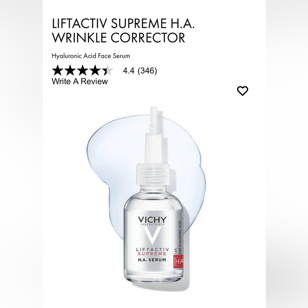 LIFTACTIV SUPREME H.A. WRINKLE CORRECTOR
Hyaluronic Acid Face Serum